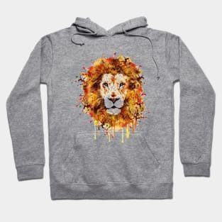 Watercolour Graffiti Lion Hoodie